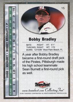 2001 Team Best #15 Bobby Bradley Back