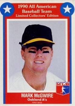 1990 MSA All-American Baseball Team #2 Mark McGwire Front