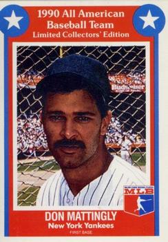 1990 MSA All-American Baseball Team #11 Don Mattingly Front