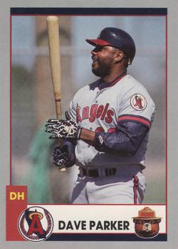 1991 California Angels Smokey #4 Dave Parker Front