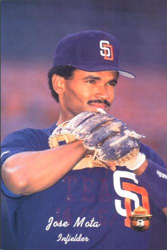 1991 San Diego Padres Smokey #24 Jose Mota Front