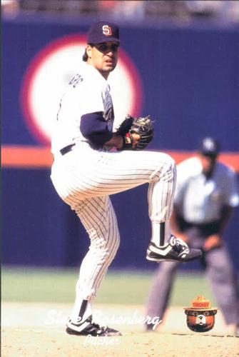 1991 San Diego Padres Smokey #33 Steve Rosenberg Front