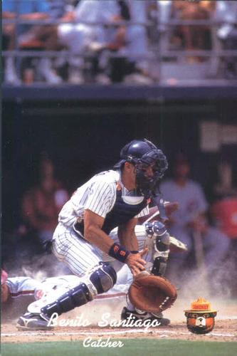 1991 San Diego Padres Smokey #34 Benito Santiago Front