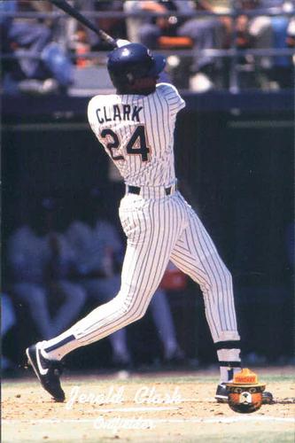 1991 San Diego Padres Smokey #4 Jerald Clark Front