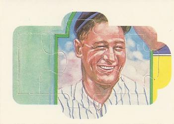 1985 Donruss - Lou Gehrig Puzzle #28-30 Lou Gehrig Front