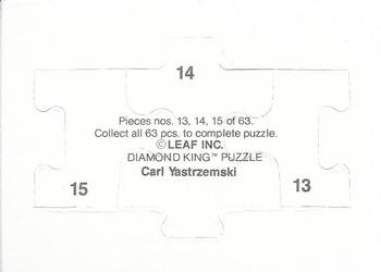 1990 Donruss - Carl Yastrzemski Puzzle #13-15 Carl Yastrzemski Back