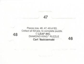 1990 Donruss - Carl Yastrzemski Puzzle #46-48 Carl Yastrzemski Back