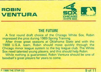 1989 Star Robin Ventura #9 Robin Ventura Back