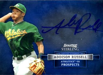2012 Bowman Sterling - Prospect Autographs #BSAP-AR Addison Russell Front
