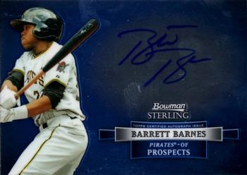 2012 Bowman Sterling - Prospect Autographs #BSAP-BB Barrett Barnes Front