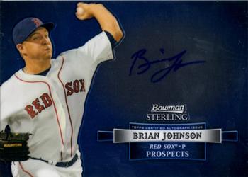 2012 Bowman Sterling - Prospect Autographs #BSAP-BJ Brian Johnson Front