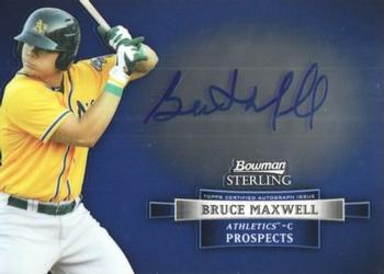 2012 Bowman Sterling - Prospect Autographs #BSAP-BM Bruce Maxwell Front