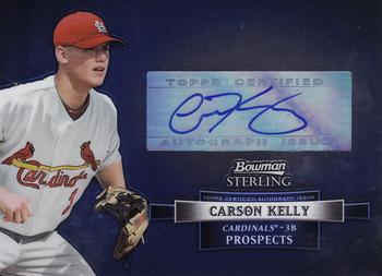 2012 Bowman Sterling - Prospect Autographs #BSAP-CK Carson Kelly Front