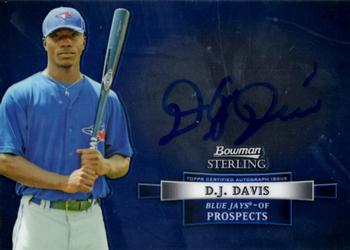 2012 Bowman Sterling - Prospect Autographs #BSAP-DDA D.J. Davis Front