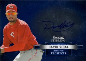2012 Bowman Sterling - Prospect Autographs #BSAP-DV David Vidal Front