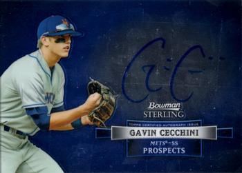 2012 Bowman Sterling - Prospect Autographs #BSAP-GC Gavin Cecchini Front