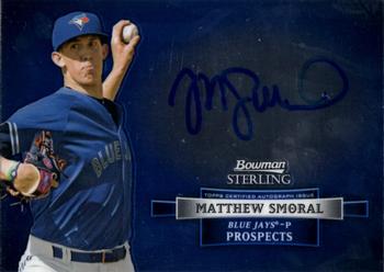 2012 Bowman Sterling - Prospect Autographs #BSAP-MSM Matthew Smoral Front