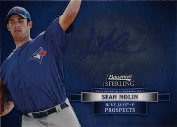 2012 Bowman Sterling - Prospect Autographs #BSAP-SN Sean Nolin Front
