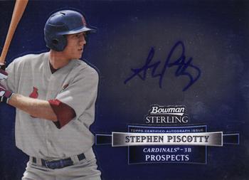 2012 Bowman Sterling - Prospect Autographs #BSAP-SP Stephen Piscotty Front