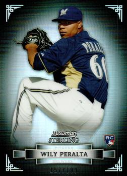 2012 Bowman Sterling - Refractors #26 Wily Peralta Front