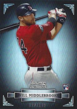 2012 Bowman Sterling - Refractors #50 Will Middlebrooks Front
