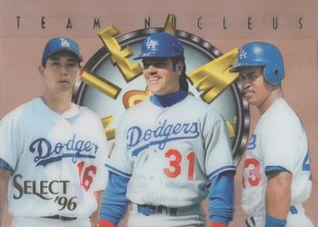 1996 Select - Team Nucleus #11 Mike Piazza / Hideo Nomo / Raul Mondesi Front