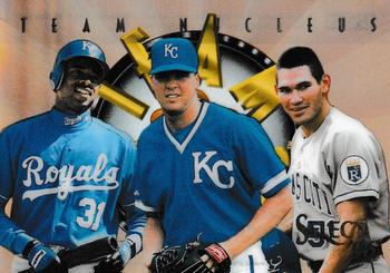 1996 Select - Team Nucleus #17 Michael Tucker / Johnny Damon / Kevin Appier Front