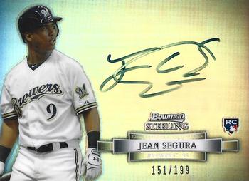 2012 Bowman Sterling - Rookie Autographs Refractors #NNO Jean Segura Front