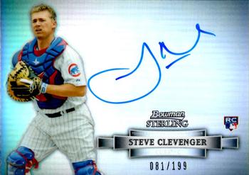 2012 Bowman Sterling - Rookie Autographs Refractors #NNO Steve Clevenger Front