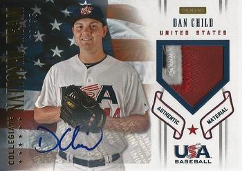 2012 Panini USA Baseball - Collegiate National Team Patches Signatures #3 Dan Child Front