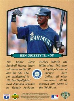 1996 SP - Baseball Heroes #NNO Header Card Back