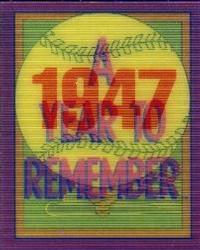 1989 Score - Magic Motion: A Year to Remember #16 Jackie Robinson: 1947 Front