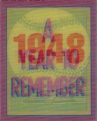 1989 Score - Magic Motion: A Year to Remember #17 Lou Boudreau: 1948 Front