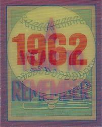 1989 Score - Magic Motion: A Year to Remember #31 Maury Wills: 1962 Front