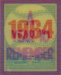 1989 Score - Magic Motion: A Year to Remember #33 Pennants: 1964 Front