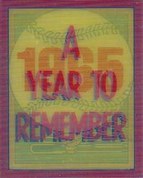 1989 Score - Magic Motion: A Year to Remember #34 Sandy Koufax: 1965 Front