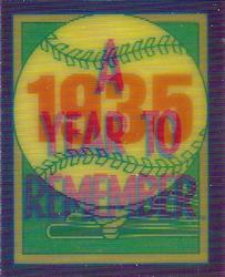 1989 Score - Magic Motion: A Year to Remember #4 Crosley Field: 1935 Front