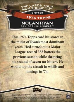 2010 Topps Update - The Cards Your Mom Threw Out #CMT139 Nolan Ryan Back