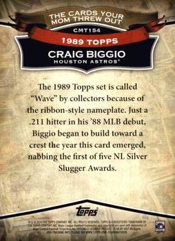2010 Topps Update - The Cards Your Mom Threw Out #CMT154 Craig Biggio Back