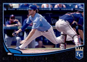 2013 Topps - Black #100 Mike Moustakas Front