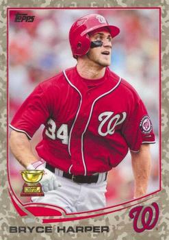 2013 Topps - Camo #1 Bryce Harper Front