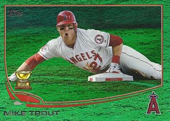 2013 Topps - Emerald Foil #27 Mike Trout Front