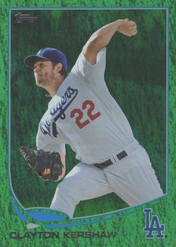 2013 Topps - Emerald Foil #22 Clayton Kershaw Front
