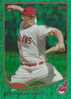 2013 Topps - Emerald Foil #63 Justin Masterson Front