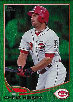 2013 Topps - Emerald Foil #195 Chris Heisey Front