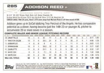 2013 Topps - Emerald Foil #285 Addison Reed Back