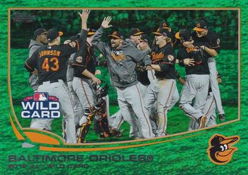 2013 Topps - Emerald Foil #317 Baltimore Orioles Front