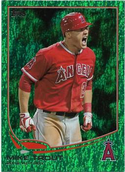 2013 Topps - Emerald Foil #338 Mike Trout Front