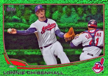 2013 Topps - Emerald Foil #341 Lonnie Chisenhall Front