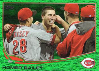 2013 Topps - Emerald Foil #585 Homer Bailey Front
